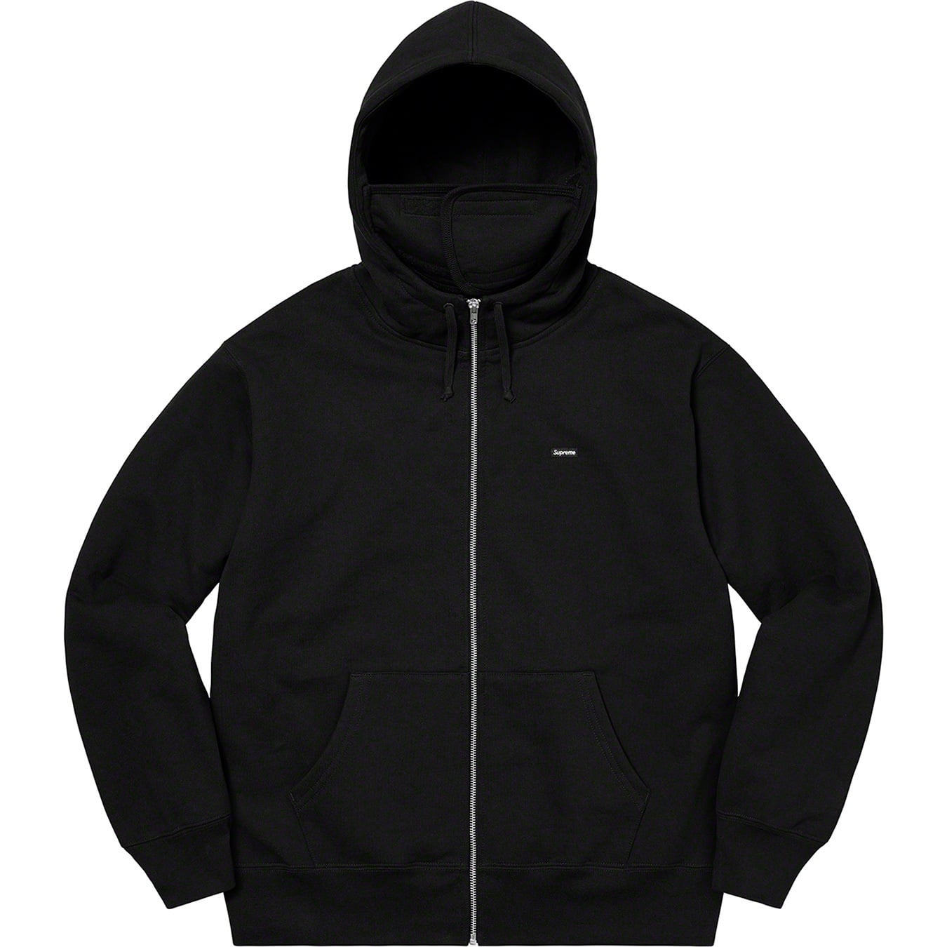 Small Box Facemask Zip Up Hooded Sweatshirt view 16